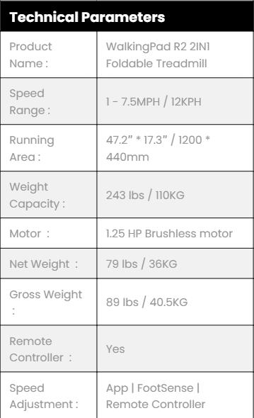 WalkingPad R2 Walk&Run 2IN1 Foldable Treadmill Use For Home&Office, Max-speed 7.4 MPH