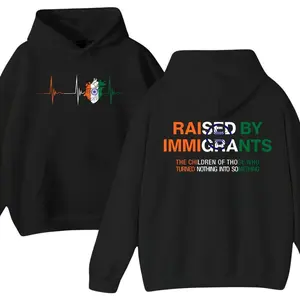 Raised by Immigrants Hoodie, Proud Heritage Hoodie for Men & Women, Cultural Identity Graphic Shirt, Empowerment Top, Inspirational Gift