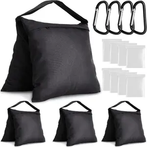 4 Packs Sandbags Weight Bags and Heavy Duty Saddlebag For Light Stand Photography Video Equipment, Backdrop Stand, Photo Tripod, Canopy, Pop up Tent, Umbrella Base, Fishing Chair, Picnic Table