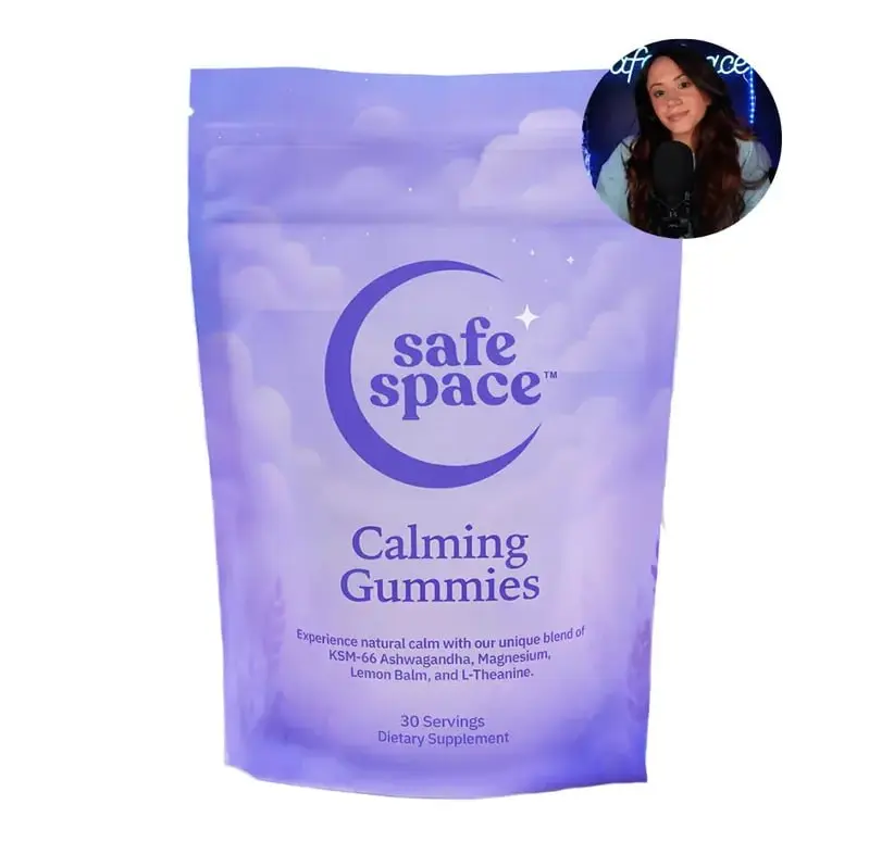 Safe Space Calming Gummies – Stress Relief with Ashwagandha, L-Theanine, Magnesium & Lemon Balm – Relaxation & Sleep Support – from ASMR – Vegan