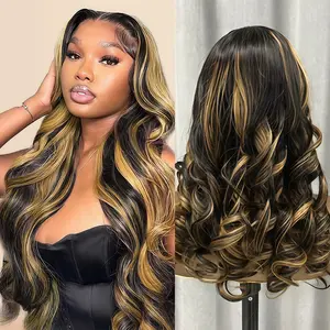 [Live Flash Sale]ShowRealHair Glueless Wigs 7x5 Bouncy Curly Wig Human Hair Ready To Wear Remy Hair WIgs 1B/27 Color For Black Women