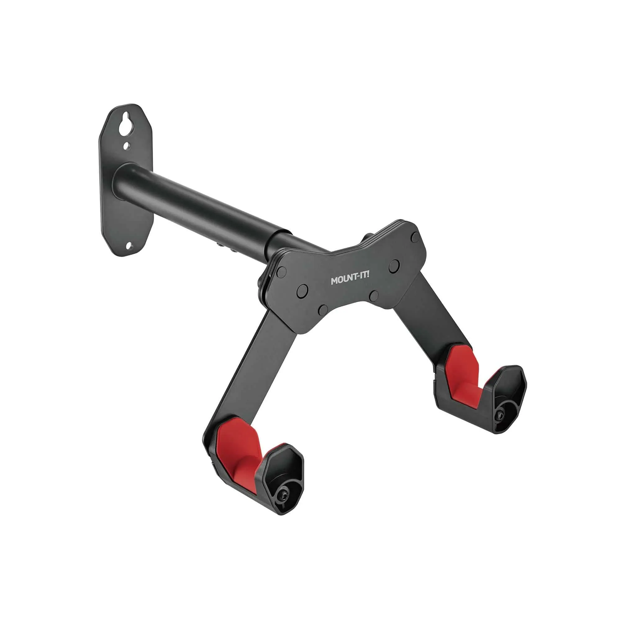 MOUNT-IT! Bike Rack for Garage Storage, High-Strength Steel Horizontal Wall Mount, Adjustable Hanger for Road & Mountain Bikes, 55 lb Capacity