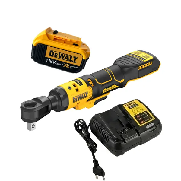 DEWALT DCF512 20V Lithium Battery Brushless Power Wrench Kit - 1/2-in Variable Speed Cordless Ratchet, High Torque Brushless, 250 rpm Speed Dial, for Fast Engine Bay Work, Mechanic Garage Repairs use, Lithium Battery Wrench