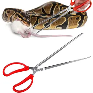 Snake Feeding Tongs,15 Inch Reptile Feeding Tongs,Extra Long Large Tweezers for Corn Ball Python Accessories,Bearded Dragon Tank Accessories,Pet Terrarium Supplies for Leopard Crested Gecko,Lizard