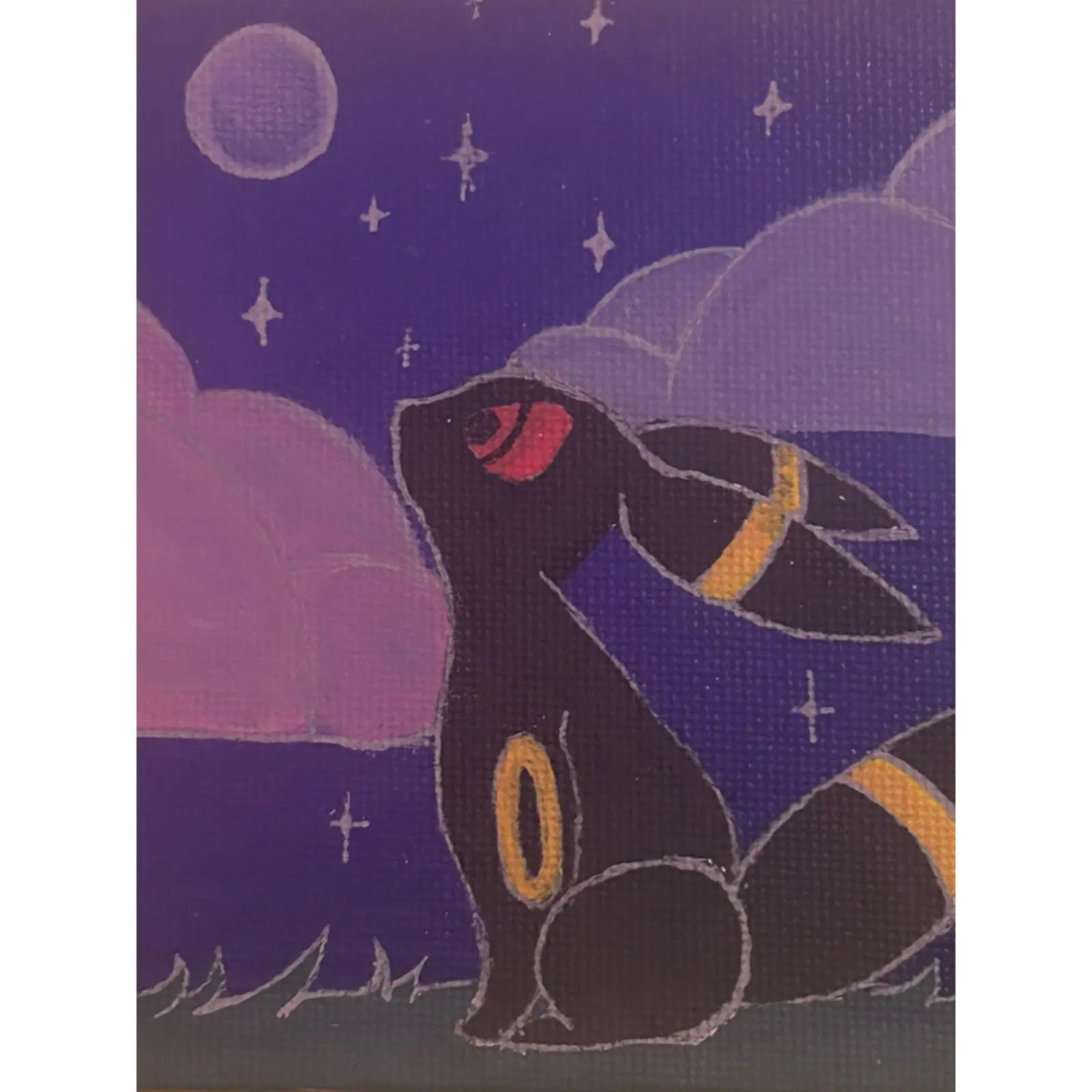 Pokemon Umbreon Night Time Mini Canvas