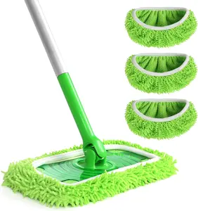 Coral Reusable 100% Coral Mop Pads - 3 Pack Washable Mop Pads for Surface/Hardwood Floor Cleaning, Not Included with Mop