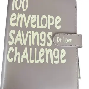 Dr. Love 100 Envelope Savings Challenge Binder for Financial Planning and Budgeting