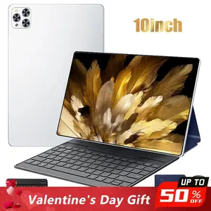 KEPEAK 10.1" Android 15 Tablet – 4GB RAM, 64GB, Dual SIM, 1280x800 IPS, 5MP+13MP Cam, 5000mAh Battery, incl. Keyboard, Mouse, Stylus & Case,for Valentine’s Day Gift