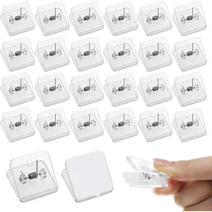 50 count Self Adhesive Clips Tapestry Hangers Wall Clips for  Posters Photos, Postcard Clip for  Office School Decoration