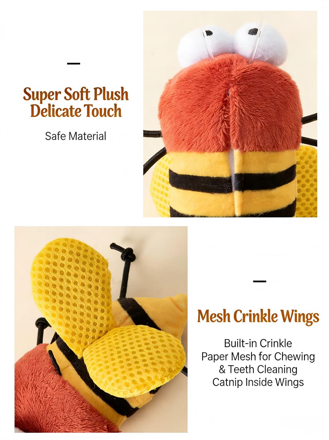 Catnip-Infused Flying Insect Interactive Toy for Cats - Lights, Sound, Alluring Scent, Triggers Hunting Instincts, Engaging Play, Enhances Playtime Focus (Toys & Hobbies - Classic & Novelty, Stress Relief), Sharpens Focus, Unstoppable Excitement