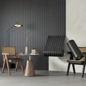 600cmx40cm Roll of Vintage Wood Grain Wall Panel, Grille Background Wall Decor, 3D Thickened Wallpaper, Grid Stripes, Self-adhesive Pee Stick, Free Cutting, Wall Renovation and Color Change