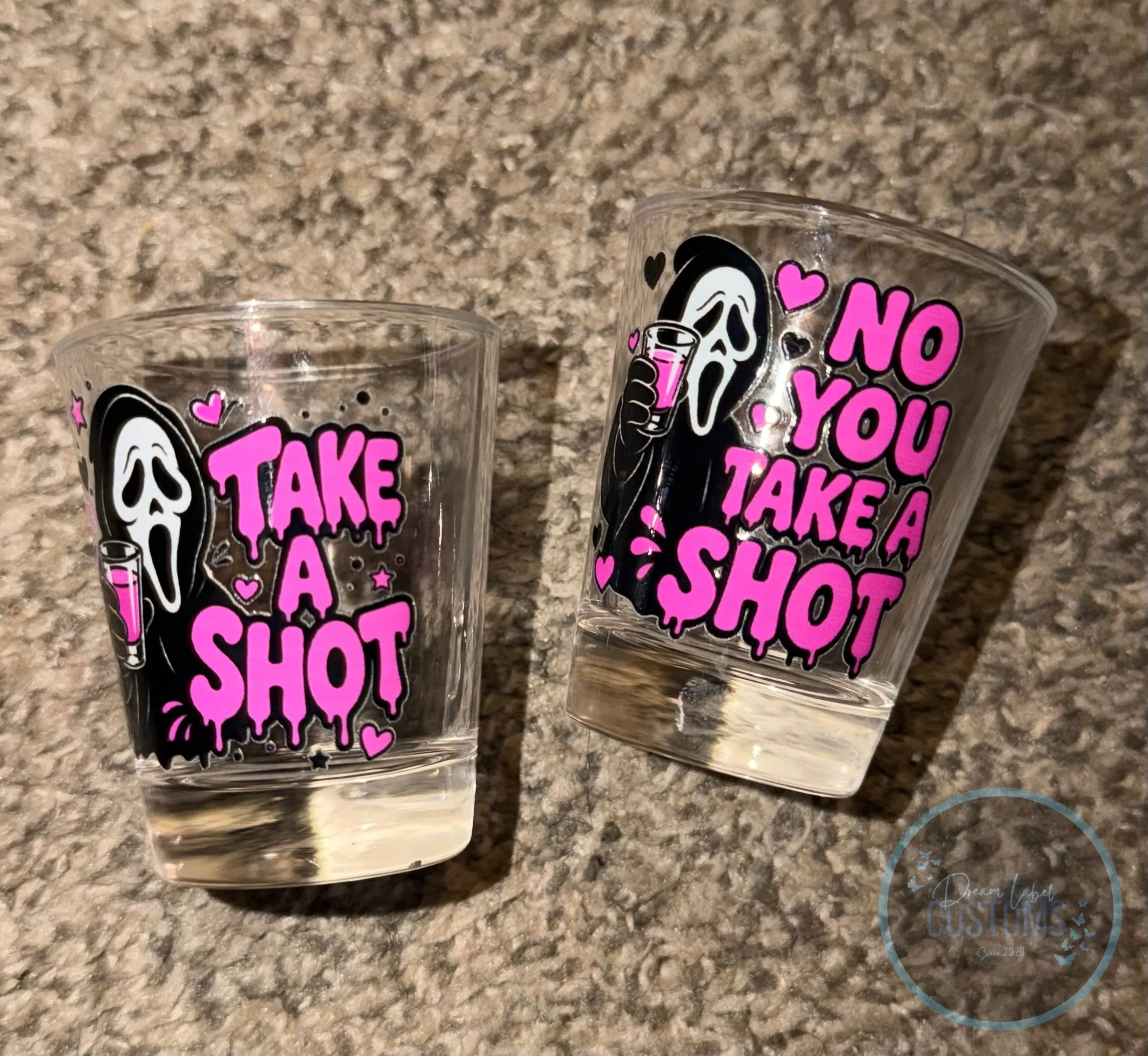 Ghostface Shot Glasses