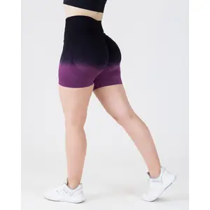 Ombre Flex Scrunch Shorts - Purple