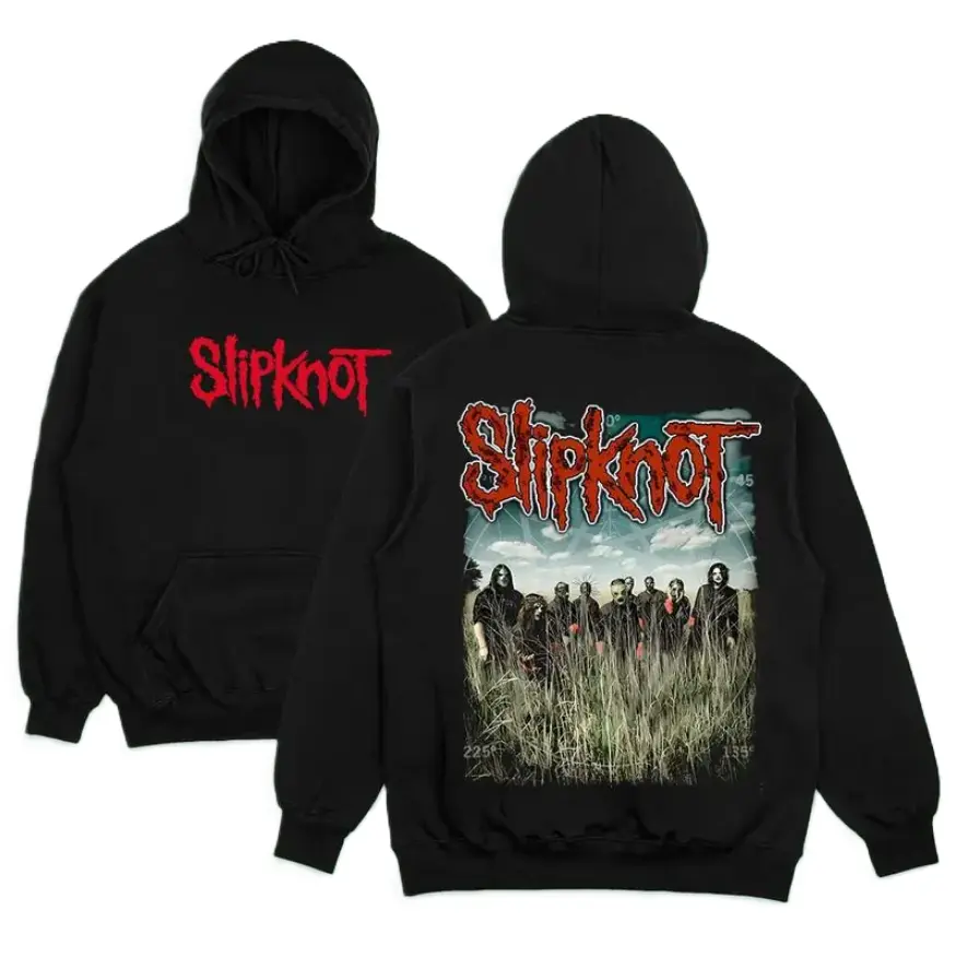 Slipknot All Hope Is Gone Field Band Photo Crewneck, metal band shirt, Graphic Tee, music fan shirt, metal concert hoodie, metal music hoodie, Gift For Fan Unisex Hooded Sweatshirt