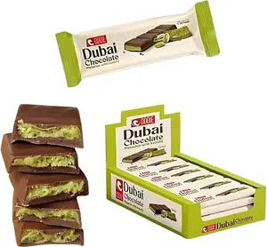 Dubai Chocolate Bar - Original Chocolate Bar with Rich Flavor and Unique Packaging Snack Bonbon Dessert