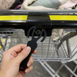 3 Piece Shopping Cart Unlock Keychain Set, Portable Reusable 3D Plastic Coins, Compact Durable Grocery Store Accessories Kit