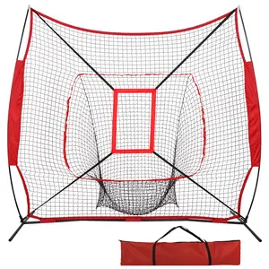 ZENY 7x7 Baseball Softball Net Practice Pitching Batting Hitting Net W/Strike Zone & Carry Bag