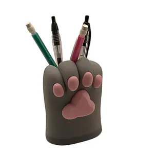 Kitty Paw Pen or Brush Holder - Cute Desk Organizer for Cat Lovers! Makeup/Artisan Brushes