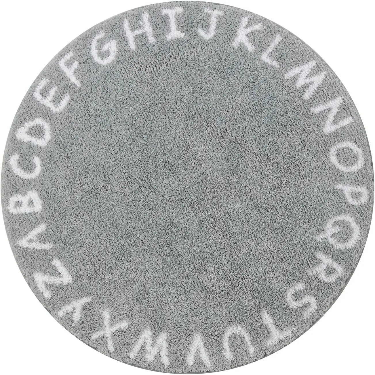 ABC Alphabet Kids Round Rug - Educational Washable Area Rugs Non-Slip Baby Rug Soft Playtime Collection Floor Carpet for Bedroom Playroom Nursery Rug Decor