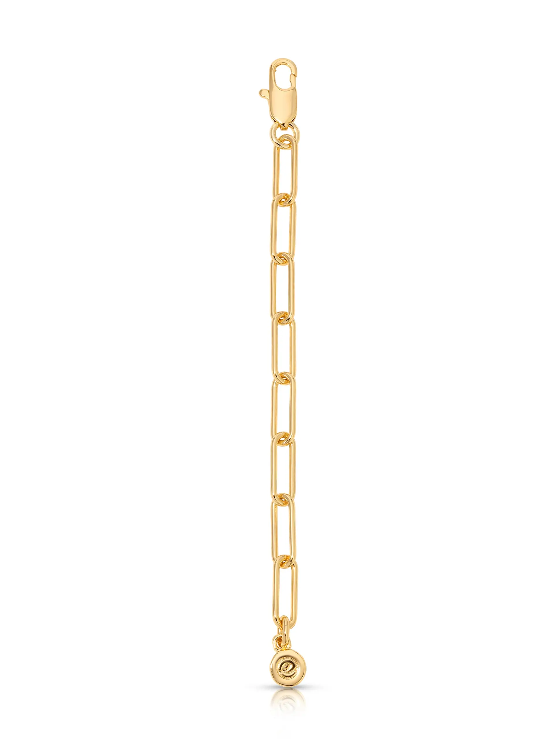 5 Inch Large Link Chain Extender Gold Plated Necklace 5 Inch Large Link Chain Extender Gold Plated Necklace