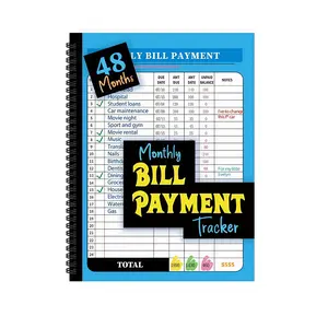 Bill Tracker Notebook for Financial Budgeting, Payment Organizer and Expense Tracking Planner, Ideal for Personal Finance Management