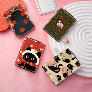 Portable Folding Makeup Mirror, Mini Handheld Makeup Mirror, Travel Makeup Mirror, Suitable for Daily Holidays, Birthday, Female Colleagues, Graduation Wedding Gifts