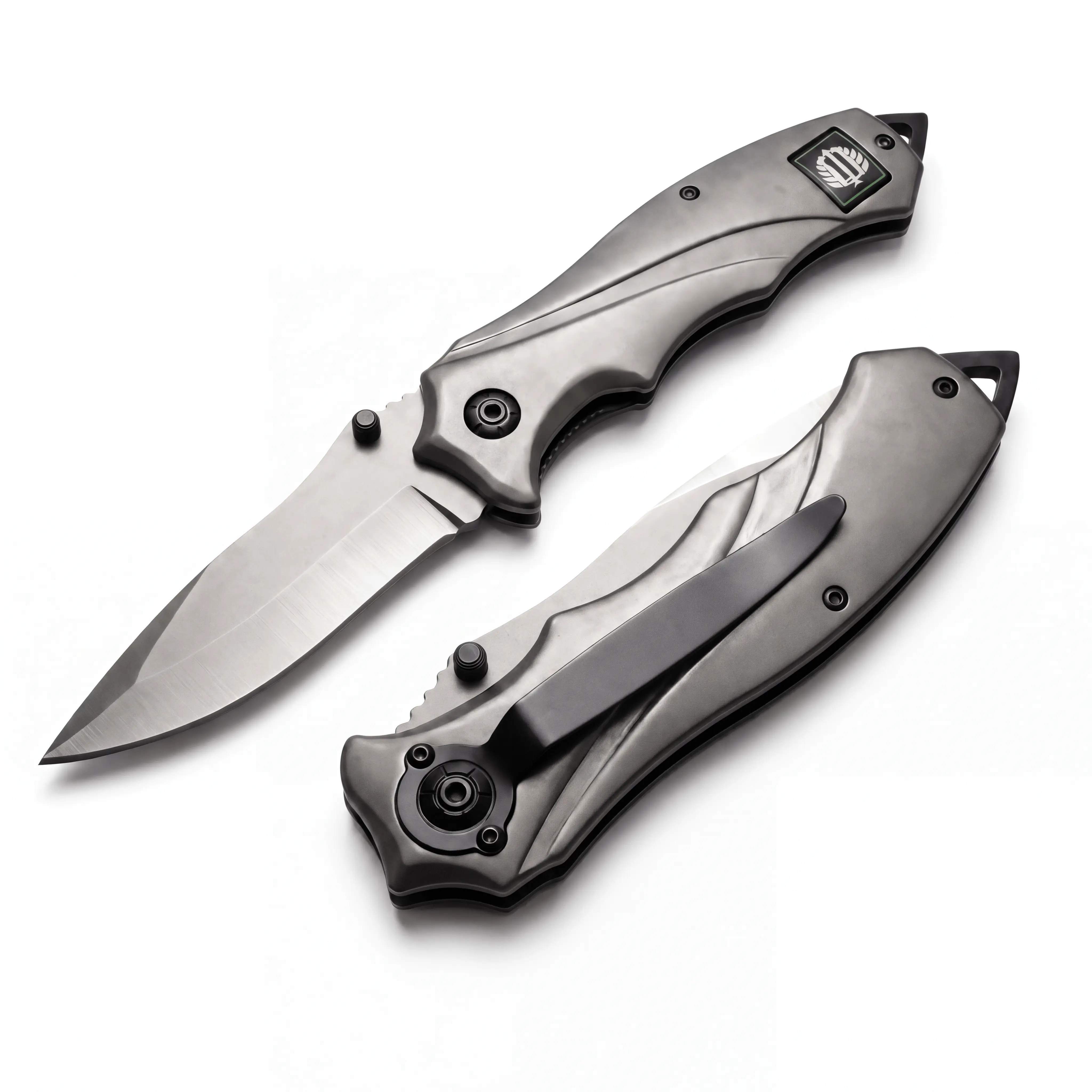 EDC Folding Knife, 3.1in Stainless Steel Blade with Glass Breaker & Seat Belt Cutter, 8.1in Tactical Rescue Tool with Deep Carry Clip for Urban Survival, Hiking and Travel