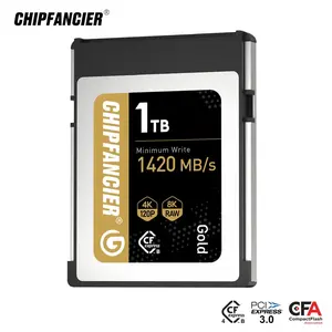 CHIPFANCIER CFexpress Type B 2.0 Memory Card – 1TB, PCIe 3.0, Max Read 1750MB/s, supports 8K/4K 120fps RAW, ideal for Canon R5, Nikon Z9/Z8, offering fast, durable, and reliable storage for photography, videography, and professional content creators.