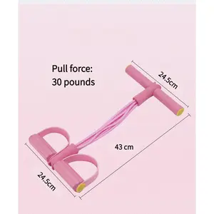 6-Tube Pedal Resistance Band, Multifunctional Fitness Equipment for Home Gym - Compact & Portable for Full-Body Workouts, Sit-Ups, Yoga