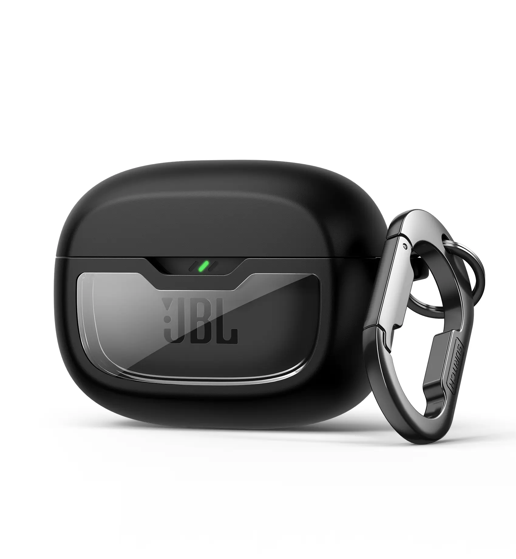 SURITCH Case Cover for JBL Vibe Beam/JBL Vibe Beam 2/ JBL Vibe 200TWS Earbuds, Shockproof Magnetic Protective Headphone Cover, Rugged Bumper Case with Carabiner & Cleaning Kit & Removal Tool[ONLY CESE, NO INCLUDE BUDS]