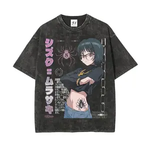 Shizuku Anime T-Shirt, Hunter x Hunter Graphic Tee, Manga Fan Shirt, 260g DTG Fabric, Oversized Gym Shirts, Casual Streetwear Top for Anime Lovers