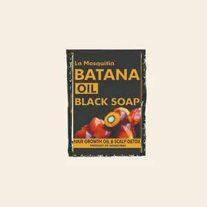 Batana Oil Black Soap (8oz) Handmade Organic Gentle Cleansing,Skin Friendly, Moisturizing, Versatile for different Skin Types, Environmentally Friendly, Healing Skin Repair, Soothing