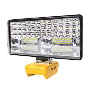 84LED 5000LM Flood Work Light, Cordless LED Light Job Site Light, LED Lights, Work Lamp Night Light, Dual USB qc3.0 Fast Charging 18W Work Light (Batteries not included) Portable Outdoor Lights for Work, Work Lamp, Rechargeable Work Light