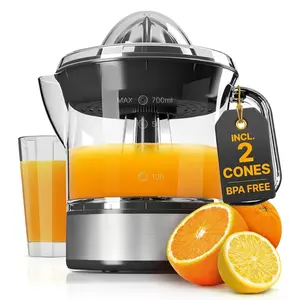 Orange Juicer Electric - 2 cones & BPA-free I High juice yield & Large Volume I 24oz Lemon Juicer Squeezer I Electric Citrus Juicer Orange Juice Press Juicers Exprimidor De Naranjas Limones