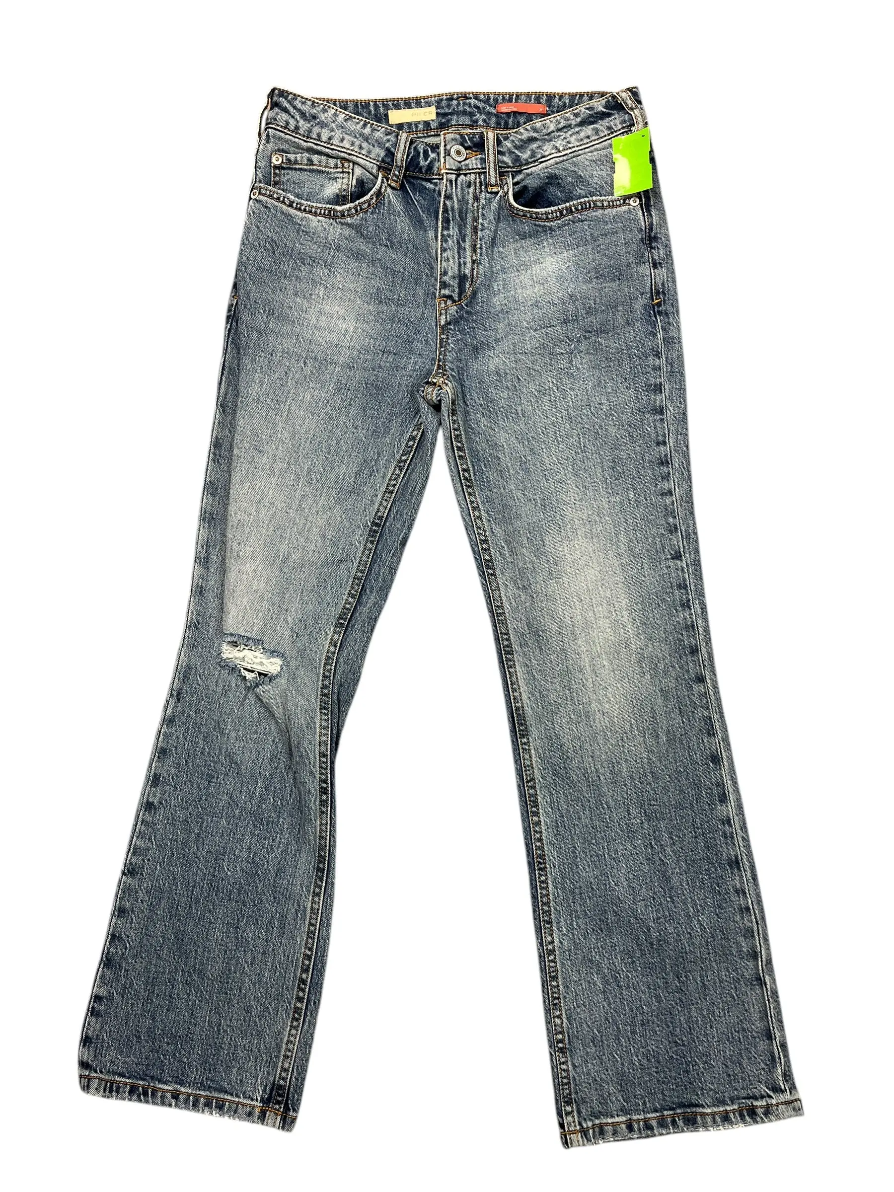 Jeans Boot Cut By Pilcro In Blue Denim, Size:4