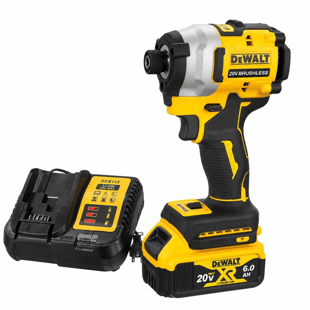 DeWalt DCF850 Brushless Cordless Impact Driver, 20V Lithium Tool with 500nm Torque, Compatible with Standard Electric Screwdriver Applications, Fits Standard