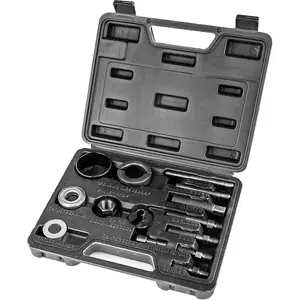 14 count Power Steering and Alternator Pulley Tool Kit, Replace  Steering Pump and  Repair Tools, Essential  Repair Tools for Mechanics with Storage Case