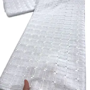 African dry Lace Fabric High-Quality Lace Cotton Lace Fabric 5yards