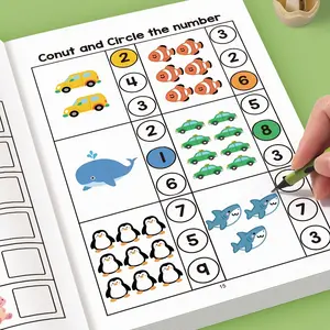 Interactive Preschool Math Workbook: Number Drawing, Addition and Subtraction Assignments - Early Years Activities, Foundation Curriculum, Children's Arithmetic Books, Home or Classroom Use - Number Recognition and Basic Arithmetic Skills Educational Book