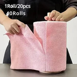 Hand-Tear Towel, Thick Dual-Use Microfiber Roll, Lazy Hand-Tear Cloth, Durable & Convenient Cleaning Tool, Ideal for Home Use, Wiping Cloth, Microfiber Cleaning Towels, Soft Cleaning Towel