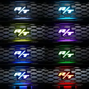 R/T LED Emblem/Badge for Front Grille Vehicle Decoration Dodge Bluetooth Installation