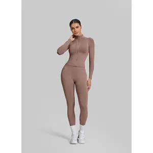 Ultrasculpt Longline Full Zipper Seamless Breathable Warm Jacket | Gym Girl Collection | Womenswear, Casual
