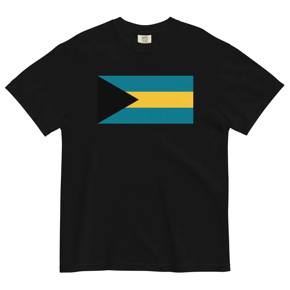 Bahamas Flag T-Shirt | Unisex Premium Heavyweight Tee | National Emblem & Patriotic Apparel