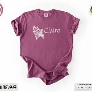 Comfort Colors® Clairo Fairycore T-Shirt Indie Pop Music Tee Aesthetic Soft Girl Shirt Retro Vintage Style Merch Y2K Pastel Graphic Tee 89mmsvz5pcmb