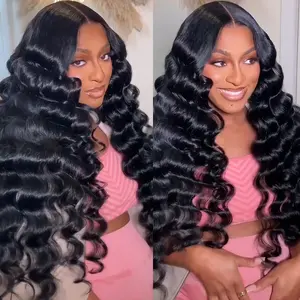 Ishow Loose Deep Wig Glueless Wigs Pre Cut 5x5 Closure Wig 13x4 Ready to Wear Lace Human Hair Wigs Pre Bleached Tiny Knots Beginner Friendly