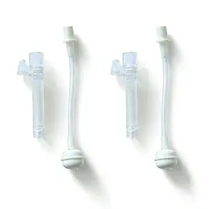 Sippy Cup Replacement Weighted Straw + Valved Spout, Suitable for OBN-2661 Series Water Bottle, Pack of 2