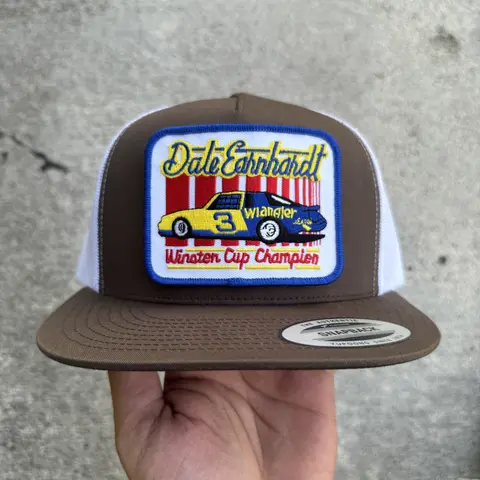 Dale Earnhardt Vintage Patch on Snapback Trucker Hat