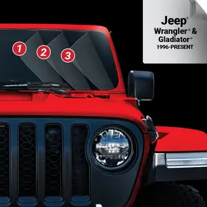 Windshield Defense Kit For Jeep Wrangler or Gladiator