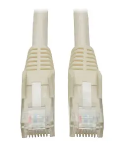 Tripp Lite TRL-N201-005-WE 5 ft. Cat6 Gigabit Snagless Molded Patch Cable with RJ45 Male-Male, White
