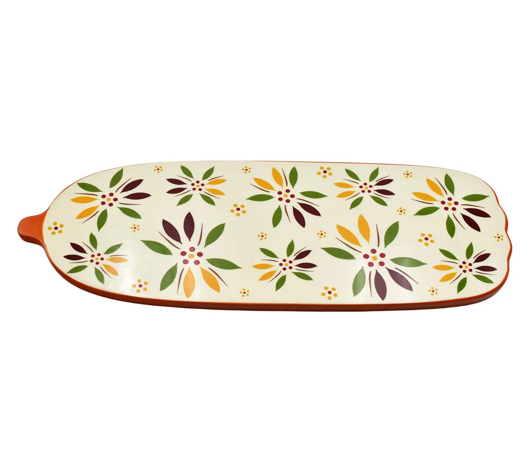 Temp-tations Seasonal Stoneware 20" Pumpkin Serving Board